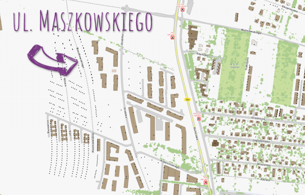 Ulica RafaÅ‚a Maszkowskiego na Jagodnie