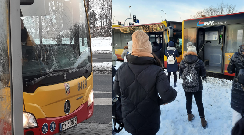 Wypadek autobusów MPK na Jagodnie